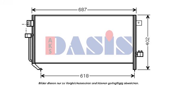 AKS DASIS Конденсатор, кондиционер 352008N